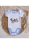 BK Kids Smile Blue Baby Bodysuit with Design - 1 (3-6 Months) - 3