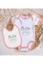 Bk Kids Born to 2022 Designed Pink Baby Bodysuit and Bib Gift Set - 1, 12-18 Months. - 2