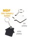 Sublimation Eco.Mdf Single-Sided Keychain - Home - 2