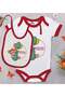 BK Kids "Tiizes" Girl-Themed Red Baby Bodysuit and Bib Gift Set-1, 12–18 months