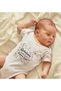 Bk Kids White Baby Bodysuit with a Unique Design - 1, 0-3 Months. - 5