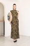 Padded Patterned Dress - 4