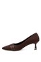 Elit Pm559 K14 Women's Classic High-Heeled Shoes, Brown. - 3