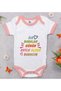 BK Kids First Father's Day Design Pink Baby Bodysuit-1, 3–6 Months