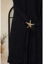 Star Detailed Tunic Pants Hijab Two-Piece Set 0358-08 Navy Blue - 4