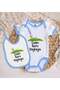 Bk Kids Swing Me Away Design Blue Baby Bodysuit and Bib Gift Set - 1, 12-18 Months. - 2