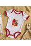 BK Kids Red Baby Bodysuit with King Design - 1 (0-3 Months) - 2