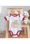 Bk Kids First Father's Day Design Red Baby Bodysuit and Bib Gift Set - 1, for Ages 0-3 Months. - 5