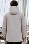 Men's Fleece-Lined, Waterproof, and Windproof Hooded Winter Coat & Jacket & Parka in Stone Color. - 4