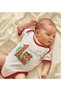 Bk Kids 1 Year Old, Designed Red Baby Bodysuit - 2, 0-3 Months. - 5