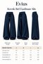 New Season Women's 3-Thread Curved Oversized Sweatpants with Cuffs - 4