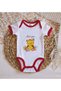 BK Kids "Love You" Design Red Baby Bodysuit-2, 0–3 Months - 3