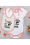 Bk Kids Aunt-Mother-Themed Pink Baby Bodysuit and Bib Gift Set - 1, for Ages 3-6 Months.