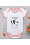 BK Kids "Dikkat Oflu" Design Pink Baby Bodysuit-1, 0–3 Months