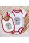 Bk Kids Cute Dog-Themed Red Baby Bodysuit and Bib Gift Set - 1, for Ages 0-3 Months. - 2