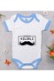 Bk Kids Father Disguised Design Blue Baby Bodysuit-1 12-18 Months