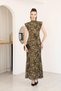 Padded Patterned Dress - 3