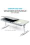 Adjustable Laptop Table with Cooling Fan, Foldable Laptop Desk for Bed, Sofa & Floor, Portable Computer Study Table with Tilt-Adjustable Top – Wooden Finish - 4