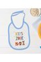Bk Kids Kids Zone Designed Blue Baby Bodysuit and Bib Gift Set - 1, for Ages 12-18 Months. - 3