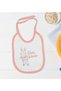 BK Kids "Catch Me" Design Pink Baby Bodysuit and Bib Gift Set-1, 12–18 months - 3