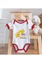 Bk Kids Take Me to My Aunt – Designed Red Baby Bodysuit – 1, 0-3 Months. - 4