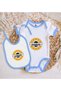 Bk Kids Sunshine Design Blue Baby Bodysuit and Bib Gift Set - 1, for Ages 12-18 Months. - 2
