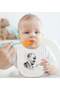 Bk Kids Atatürk-Themed White Baby Bodysuit and Bib Gift Set - 10, for 0-3 Months. - 3