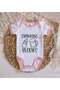 BK Kids "Drinking Buddies" Design Pink Baby Bodysuit-1, 3–6 Months - 3