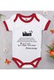 BK Kids "Happy Birthday, My Dear Dad" Red Baby Bodysuit-1, 12–18 months