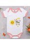 "No Worries, My Uncle Will Take Care of It" Printed Pink Baby Bodysuit-1, 3–6 Months