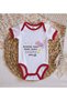 BK Kids "My Grandma" Design Red Baby Bodysuit-1, 0-3 Months - 3