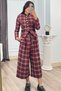 Elvora – Single Jacket - Plaid Pattern, Stand-Up Collar, Short Jacket 8661 - 5