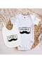 Bk Kids White Baby Bodysuit and Bib Gift Set with a Father-Themed Design - 1, for 0-3 Months. - 2