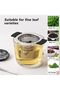 Tea Infuser Black Mesh Strainer with Handle for Cups - 5