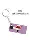 Sublimation Eco.Mdf Single-Sided Keychain - Rectangular