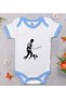 BK Kids Atatürk-Themed Blue Baby Bodysuit-16, 0–3 Months
