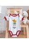 BK Kids "Summer Vibes" Design Red Baby Bodysuit and Bib Gift Set-1, 12–18 months - 4