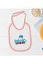 BK Kids "Breakfast Time" Design Pink Baby Bodysuit and Bib Gift Set #1, 0–3 Months - 3