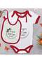 BK Kids "I'm 40" Printed Red Baby Bodysuit and Bib Gift Set-1, 0-3 Months