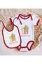 Bk Kids 1 Year Old, Designer Red Baby Bodysuit and Bib Gift Set - 1, 0-3 Months. - 2