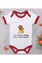 BK Kids First Father's Day-Themed Red Baby Bodysuit-3, 12–18 months