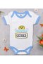 Bk Kids Blue Baby Bodysuit with a Girl's Design - Size 1, 12-18 Months.