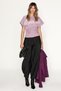 Lumiere women's relaxed fit black trousers with pencil detail. - 2