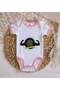 BK Kids "My Uncle Takes Care of Everything" Design Pink Baby Bodysuit-1, 3–6 Months - 3