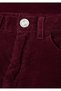 Burgundy Velvet Girls' Pants 7020048-70426 - 5