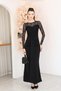 Lace Detailed Draped Dress