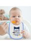 Bk Kids – We Love the Same Woman – Designed Blue Baby Bodysuit and Bib Gift Set – 1 – 0-3 Months. - 4