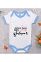 BK Kids "Everyone Looks Like Me, I Love My Aunt" Blue Baby Bodysuit with Print - 1 (12-18 months)