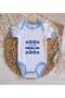Bk Kids Mashallah Design Blue Baby Bodysuit - 2, 0-3 Months. - 3