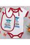 Bk Kids Circumcision-Themed Red Baby Bodysuit and Bib Gift Set - 7, 12-18 Months.